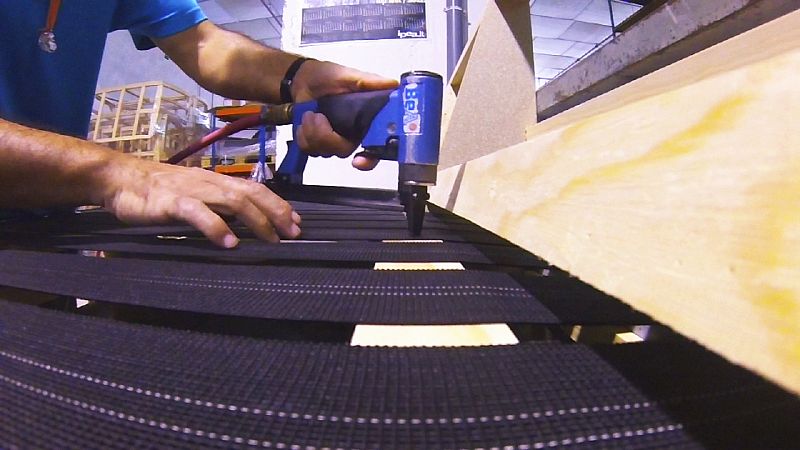 La fabricación del sofá