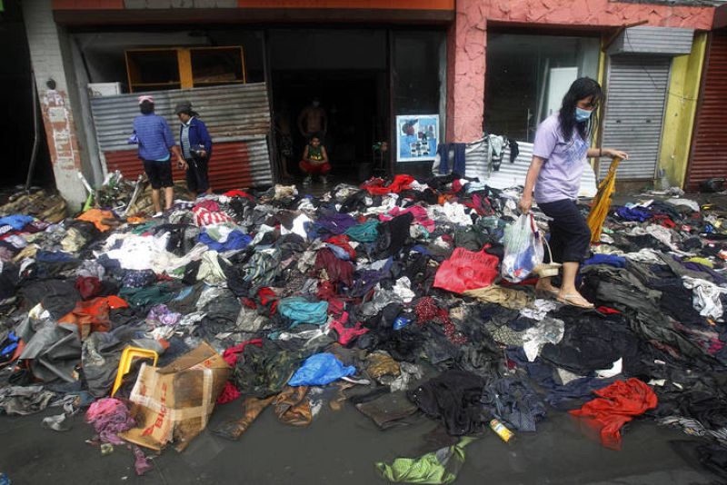 La ciudad de Tacloban, en la provincia de Leyte, ha quedado devastada