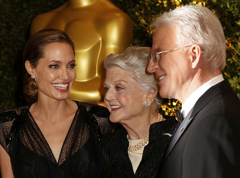 Jolie, Lansbury and Martin arrive at the 5th Annual Academy of Motion Picture Arts and Sciences Governors Awards in Hollywood