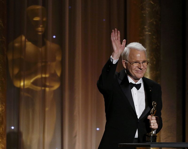 Actor Martin accepts an Honorary Award at the Annual Academy of Motion Picture Arts and Sciences Governors Awards in Hollywood