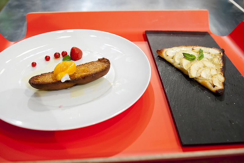 MasterChef Junior - Tarta de manzana y tostada con yema de huevo