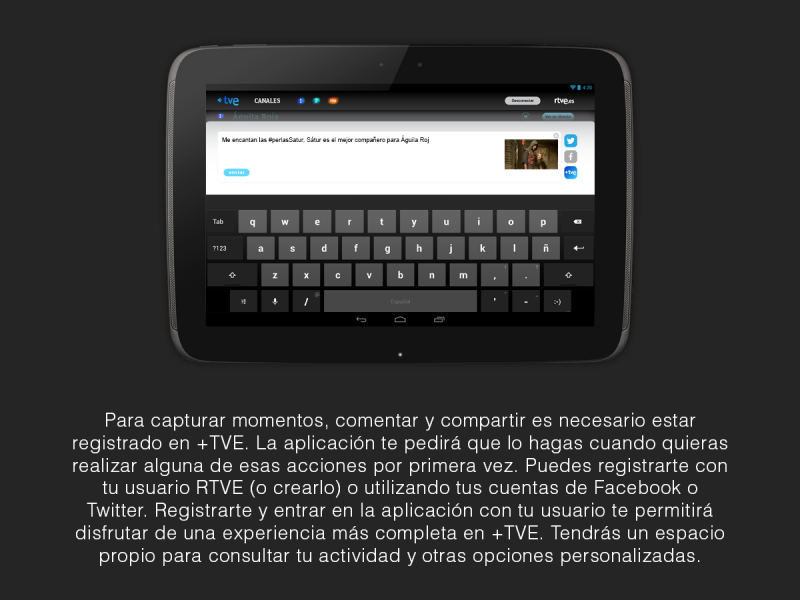 Cómo usar +TVE en tabletas Android - 5