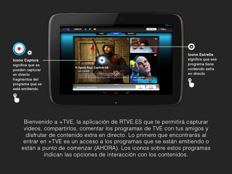 Cómo usar +TVE en tabletas Android - 1
