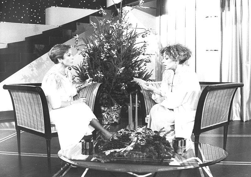 (Archivo) Lina Morgan entrevistada en un programa de TVE.