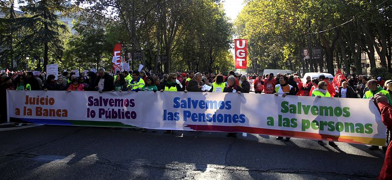 ARRANCA LA MARCHA DE MADRID EN DEFENSA DE LAS PENSIONES Y DE LO PÚBLICO