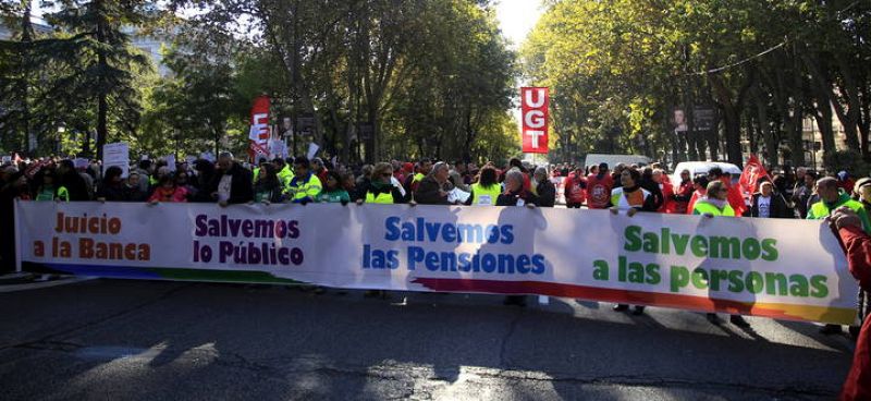 ARRANCA LA MARCHA DE MADRID EN DEFENSA DE LAS PENSIONES Y DE LO PÚBLICO