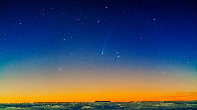 Imagen del Cometa ISON la madrugada del 22 de noviembre