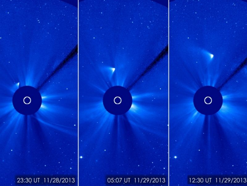 El cometa ISON reaparece tras pasar el perihelio.