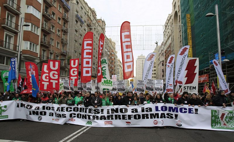 MANIFESTACIÓN CONTRA LA REFORMA EDUCATIVA