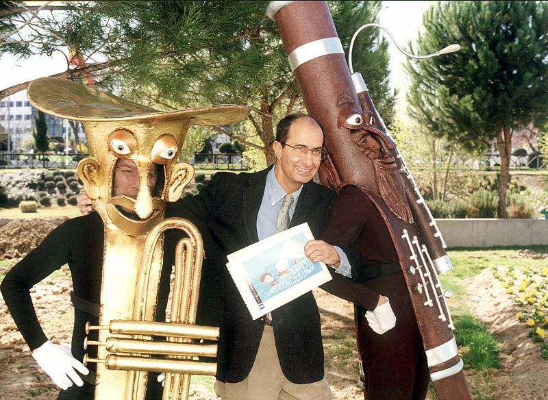 Fernando Argenta con actores de 'El Conciertazo'