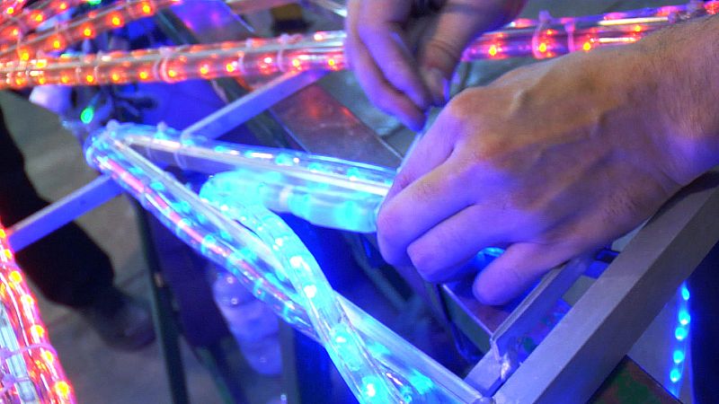 La fabricación de las luces de Navidad