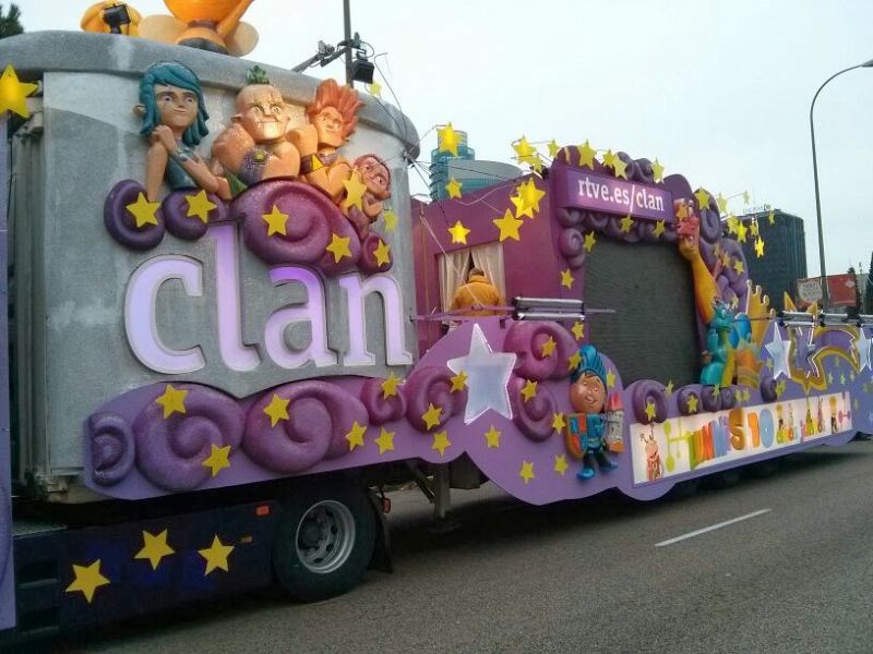 La cazorra de Clan, preparada para recorrer las calles de Madrid.