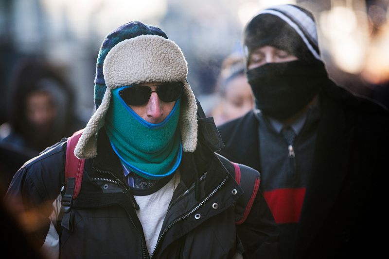 El temporal ha obligado a los neoyorquinos a abrigarse más que de costumbre.