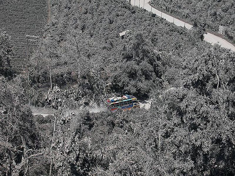 Más de 3.200 hectáreas de tierra agrícola se han visto afectadas por la erupción del Sinabung