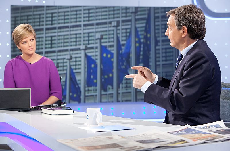 El presidente Zapatero entrevistado por María Casado