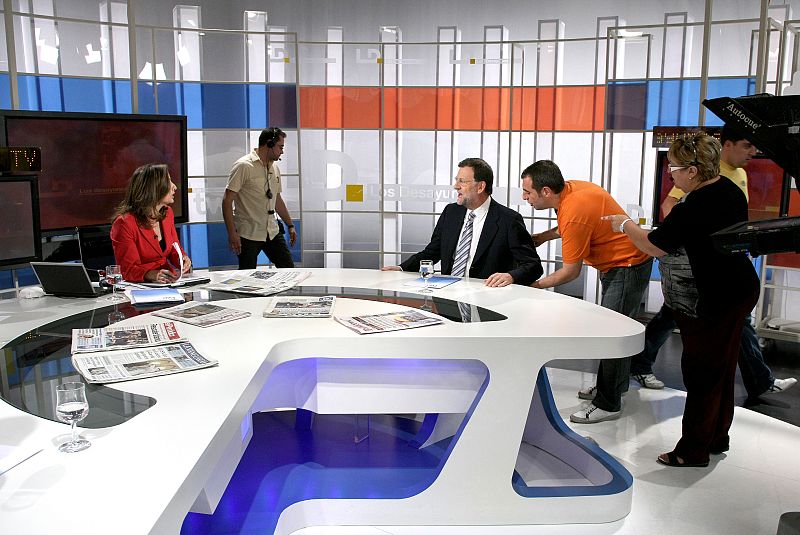 Mariano Rajoy, en el plató de 'Los Desayunos de TVE'