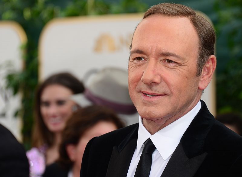 El actor Kevin Spacey en la alfombra roja.