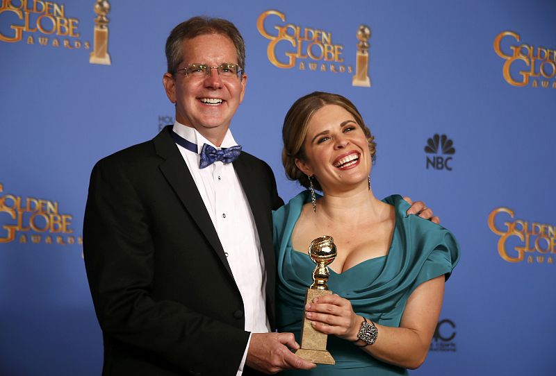 Los directores de 'Frozen' Chris Buck and Jennifer Lee, mejor película de animación.