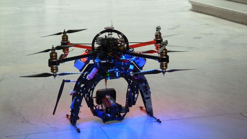 El octocopter que captó la atención de todos