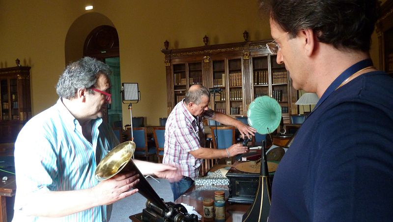 El personal de la Biblioteca Nacional nos ayudó mucho durante la grabación