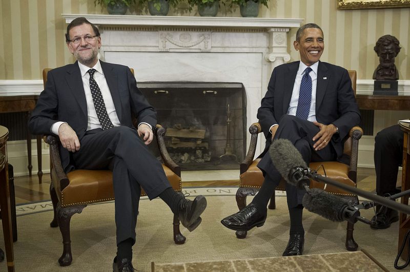 En la comparecencia ha habido un momento especialmente distendido,  cuando Obama le ha pedido consejo a Rajoy para ganar el próximo Mundial de Fútbol en Brasil.