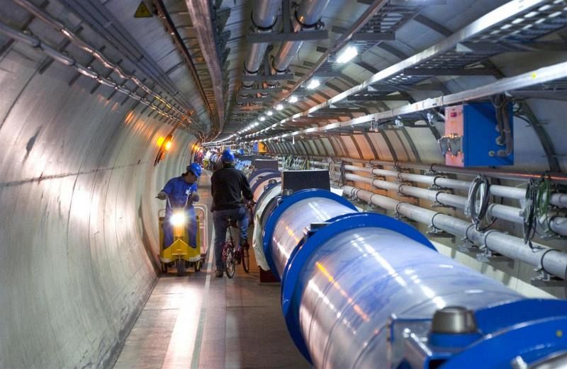 Imagen del Gran Colisionador de Hadrones del CERN.