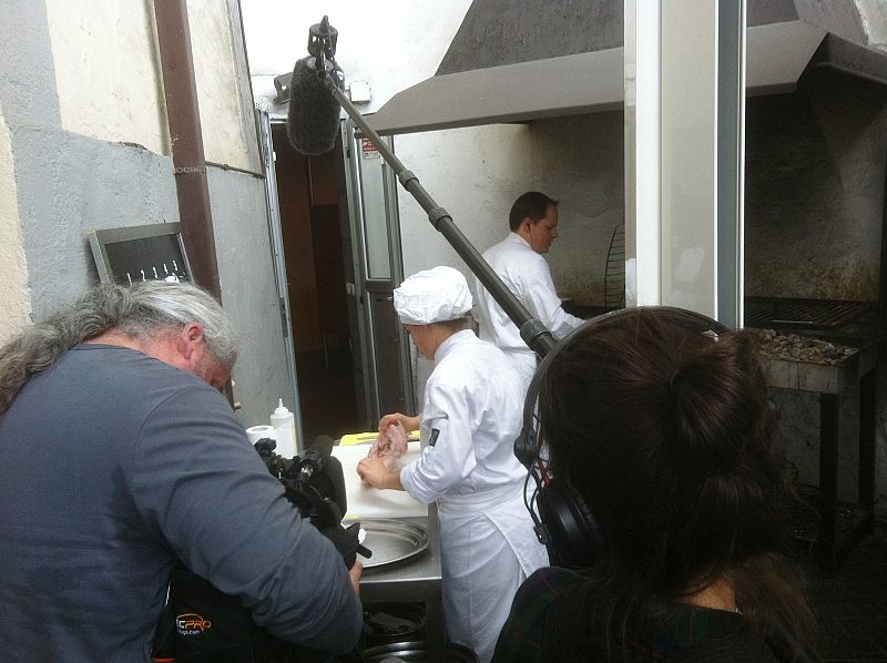 Alumna en prácticas en restaurante