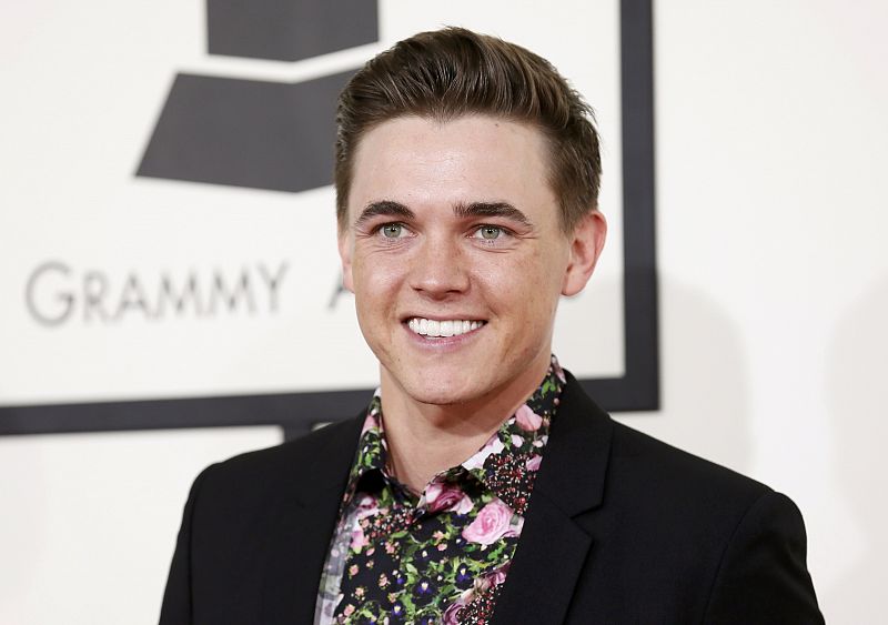 El cantautor Jesse McCartney a su llegada a los Grammy 2014.