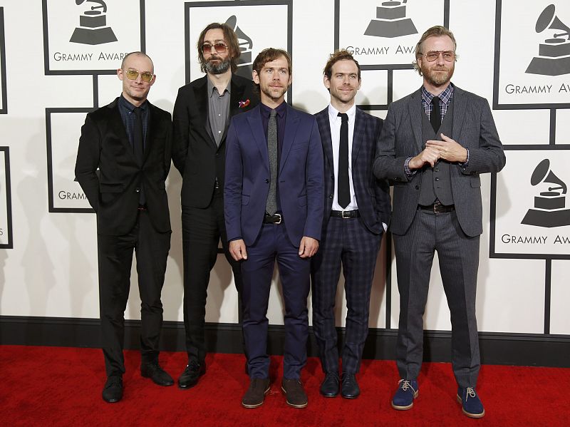 El grupo alternativo The National llega a los Grammy 2014.