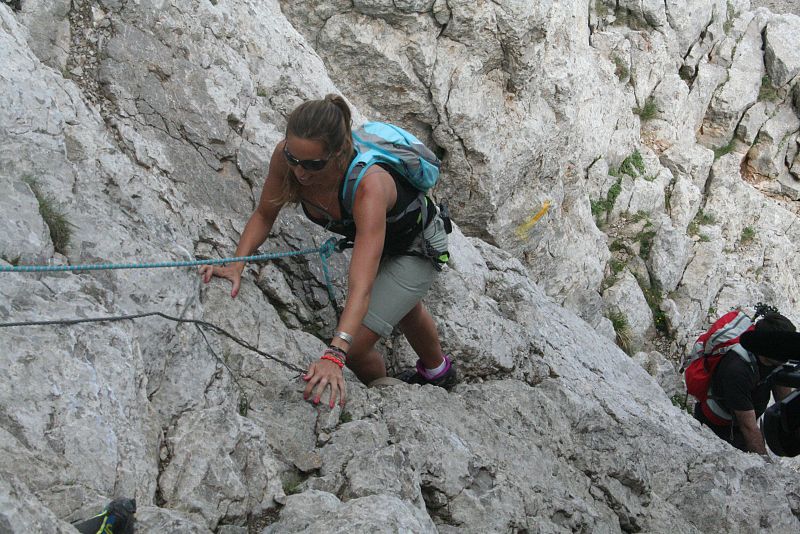 Mengual en el difícil tramo de la Canal del Verdet