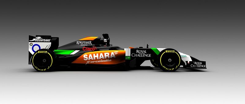 El equipo Sahara Force India ha cambiado el blanco como color de fondo por el negro