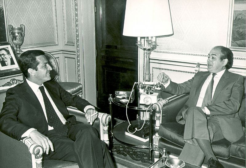 Adolfo Suárez con Jordi Pujol