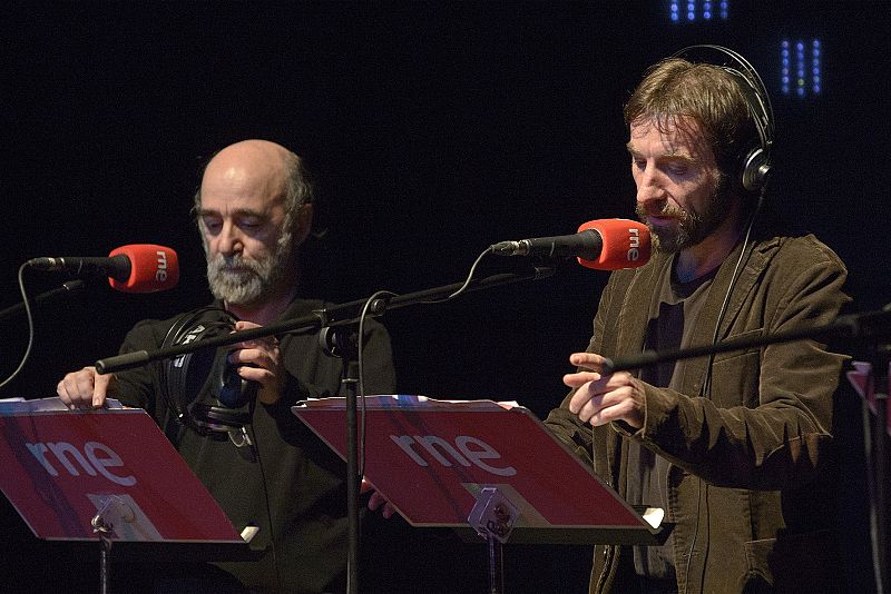 Álex Angulo y Antonio de la Torre durante la representación