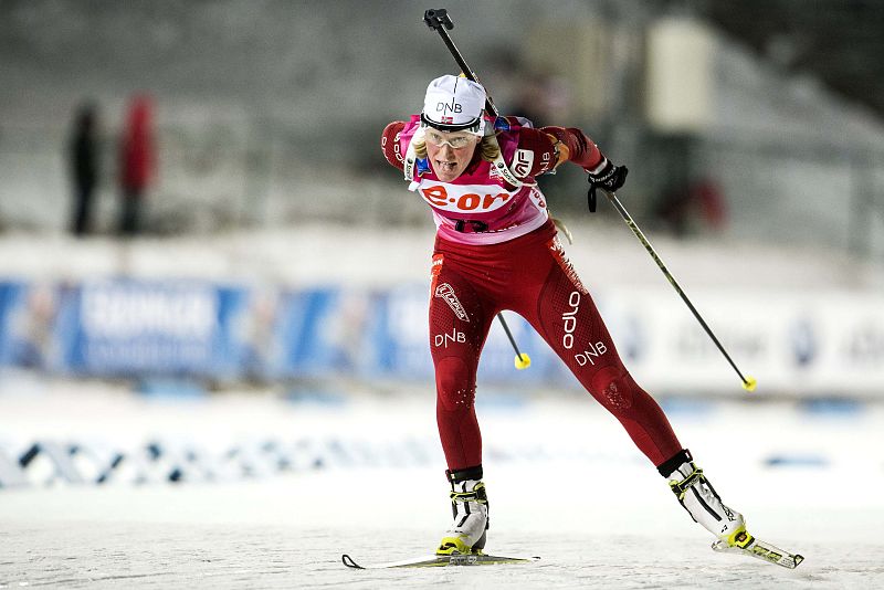 La biatleta noruega Tora Berger