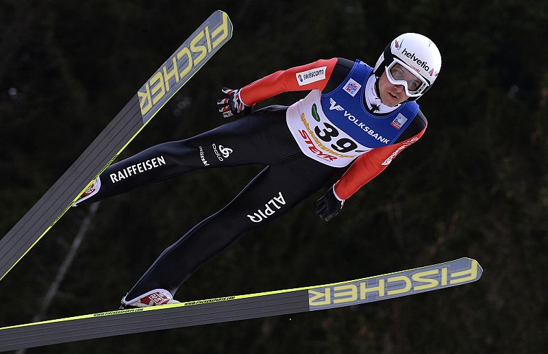 El saltador suizo Simon Ammann