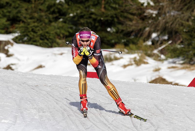 La esquiadora de fondo alemana Denise Hermann