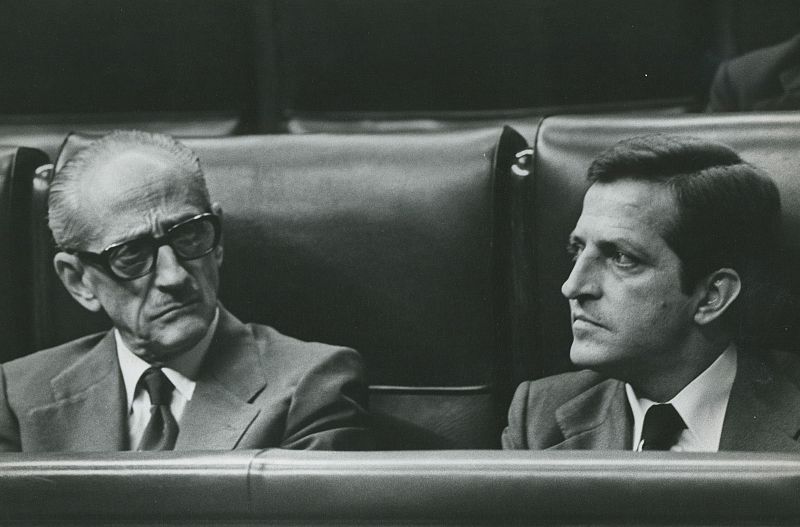 Suárez con Gutiérrez Mellado