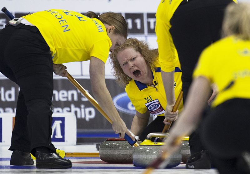 La jugadora sueca de curling Margaretha Sigfridsson