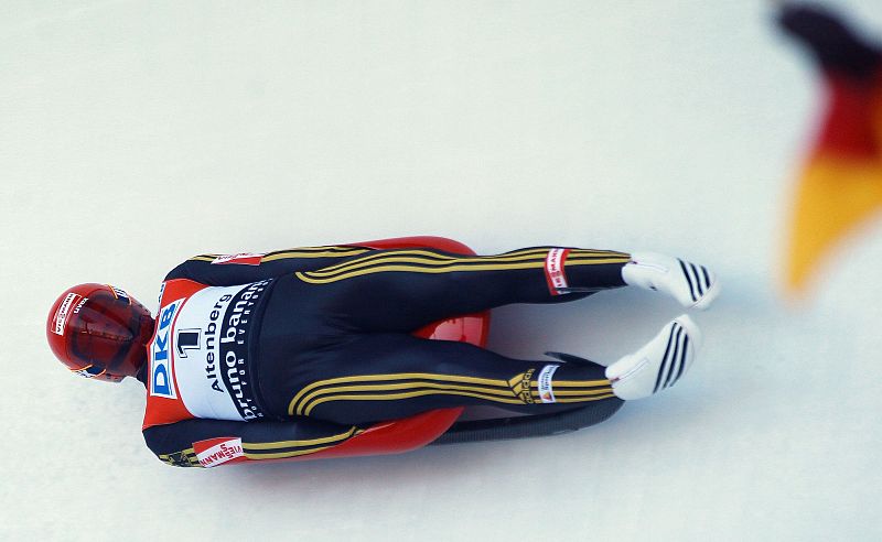 El piloto alemán de luge Felix Loch