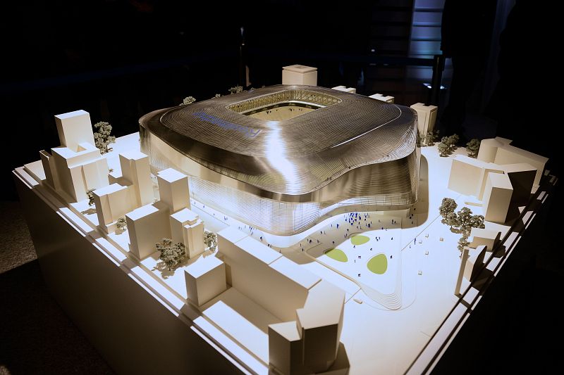Imagen de la maqueta del proyecto para el nuevo Santiago Bernabéu.