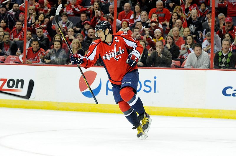 Alex Ovechkin, la estrella de los Washingon Capitals y el referente de la selección rusa de hockey hielo.