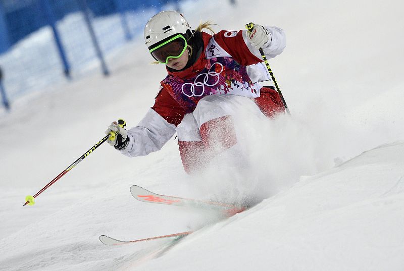 La canadiense Justine Dufour-Lapointe, campeona de Baches de Esquí libre