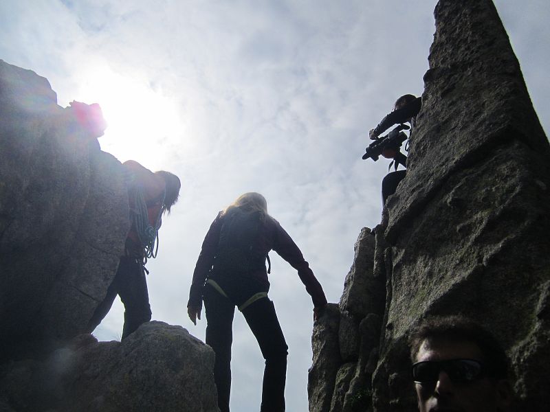 Muy cerca de la cumbre.