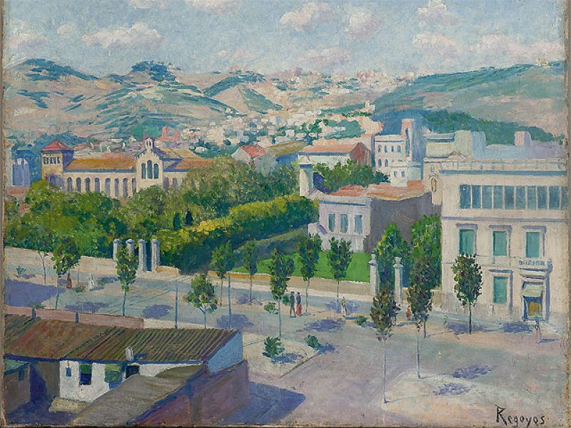 'La diagonal (Barcelona)' 1912, de Darío de Regoyos