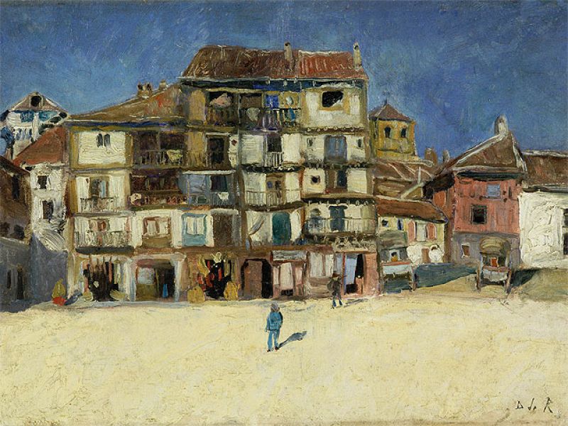 'Plaza en Segovia' (1882), de Darío de Regoyos