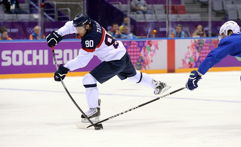 El jugador esloveno de hockey sobre hielo Ziga Pavlin