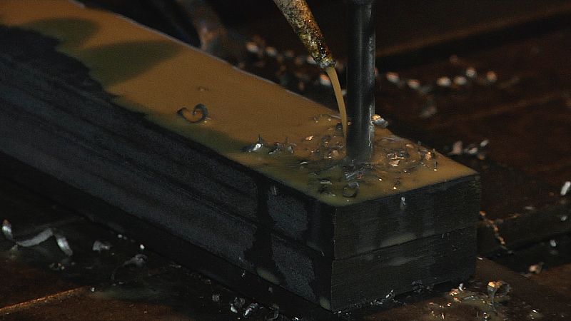 Construcción de un banco de madera