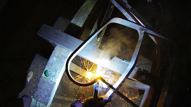 Construcción de un banco de madera