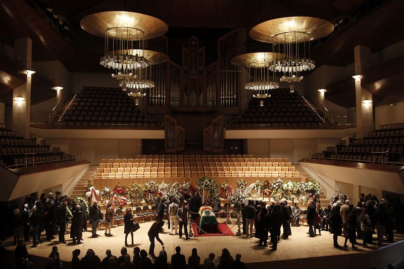 Capilla ardiente del guitarrista Paco de Lucía en el Auditorio Nacional