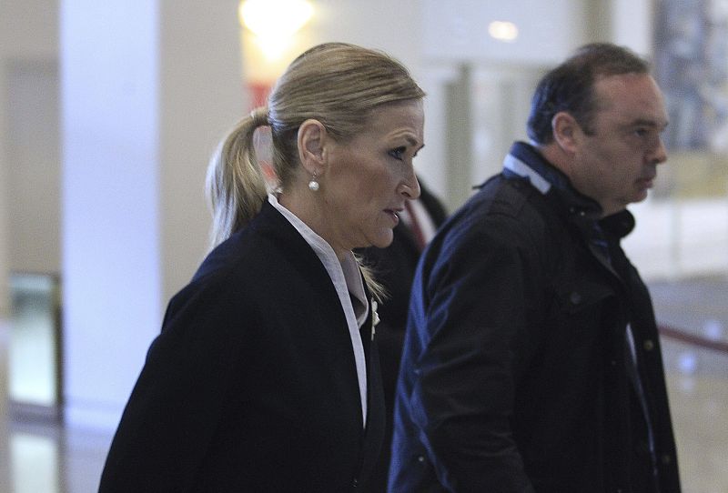 La delegada del Gobierno en Madrid, Cristina Cifuentes, llega al Audietorio Nacional